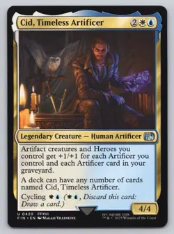 MTG - Final Fantasy - Cid, Timeless Artificer (0420) -f589 - Image 1