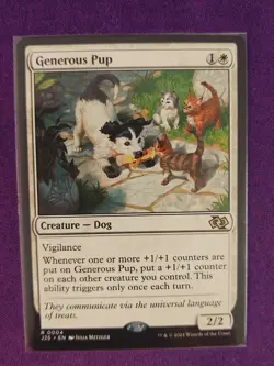MTG, Generous Pup, R, Foundations Jumpstart 25, J25, NM/MINT, 004 - Image 1