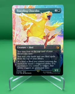 MTG Final Fantasy Traveling Chocobo Borderless Non Foil #406 M0406 NM/M - Image 1