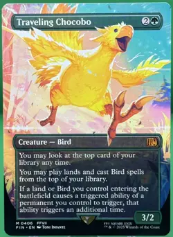 MTG Final Fantasy Traveling Chocobo Borderless Non Foil #406 M0406 NM/M - Image 2