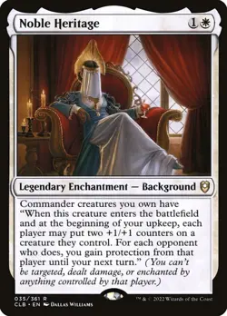 MTG Noble Heritage ** Battle for Baldur's Gate ** English (NM) - Image 1