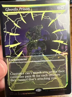 1X NM Ghostly Prison Neon Ink Yellow Foil Secret Lair: Neon Dynasty - Image 1