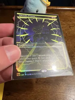 1X NM Ghostly Prison Neon Ink Yellow Foil Secret Lair: Neon Dynasty - Image 4