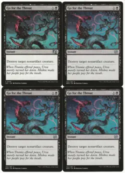 MTG Go for the Throat x4 Mixed Sets Uncommon NM Playset - Image 1