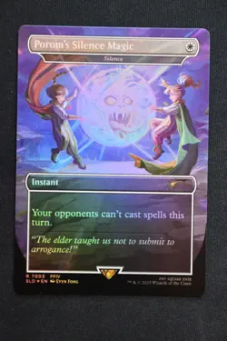 Porom's Silence Magic - Silence (Rainbow Foil) #7003 NM Secret Lair Drop - Image 1