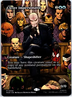 Clever Impersonator 0008 Borderless Marvel Eternal-Legal MAR MTG NM - Image 1