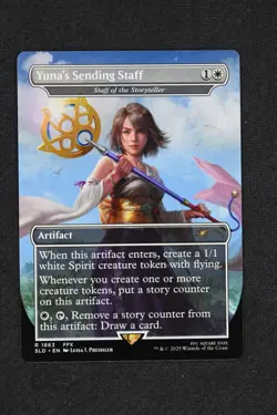 Yuna's Sending Staff - Staff of the Storyteller #1863 Secret Lair Drop Regular - Image 1