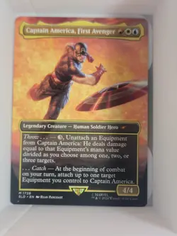 Mint/Near-Mint, English - 1 x MTG Captain America, First Avenger - 1726 - Non-Fo - Image 1
