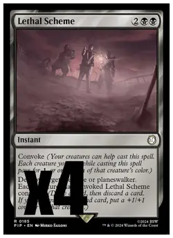 MTG | Lethal Scheme (x4 Playset) | (NM) Universes Beyond: Fallout - Image 1