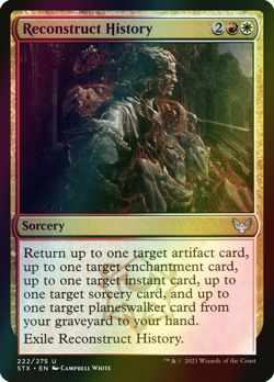 MTG Reconstruct History Foil ** Strixhaven: School of Mages ** English (NM) - Image 1