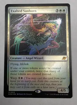 MTG Magic Exalted Sunborn Edge of Eternities Foil 0015 Mythic Pack fresh - Image 1
