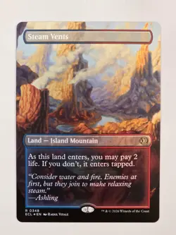 Steam Vents - R0348 Foil (Borderless) - Lorwyn Eclipsed - MTG - NM - Image 1