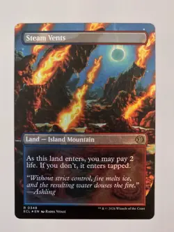 Steam Vents - R0348 Foil (Borderless) - Lorwyn Eclipsed - MTG - NM - Image 2