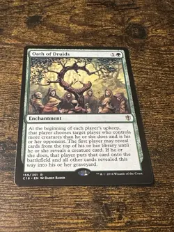 2016 Magic: The Gathering Commander Format Edition Oath of Druids #159 18n6 - Image 1