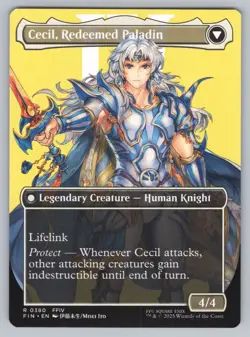MTG - Final Fantasy - Cecil, Dark Knight (Borderless) #380 -f583 - Image 2