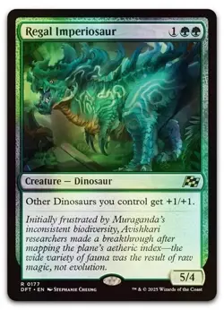 MTG Magic the Gathering Regal Imperiosaur (177/579) Aetherdrift FOIL - Image 1