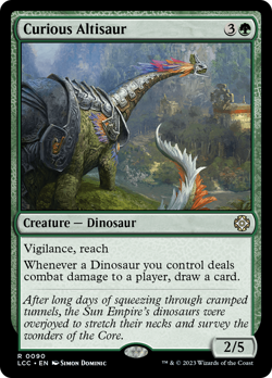 Curious Altisaur - 90 - The Lost Caverns of Ixalan Commander- Near Mint - MTG - Image 1
