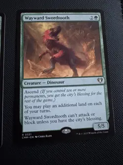 Wayward Swordtooth - Commander Masters | MTG Card Near Mint Magic the gathering - Image 1