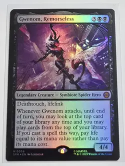 Gwenom, Remorseless Foil 0256 MTG Marvel's Spider-Man Mythic - Image 1