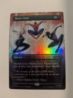 Three Visits Foil Marvel Secret Lair NM MTG - Image 1