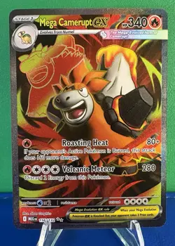 Pokemon TCG Mega Camerupt EX 156/132 Mega Evolution Ultra Rare - NM - Image 1
