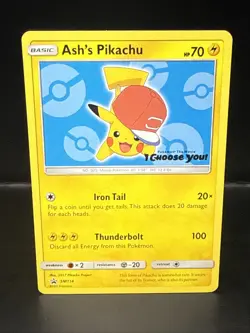 Pokemon Ash's Pikachu SM114 Promo Regular 2017 Pokemon TCG English - Image 2
