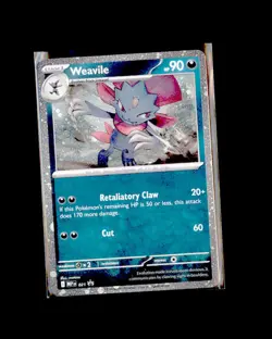 NM pokemon ME: Mega Evolution Promo Holo Holo Rare Weavile (Cosmos Holo) 021 - Image 1