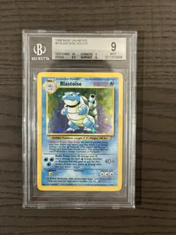 Pokemon 1999 Blastoise #2 Holo Base Set Unlimited BGS 9 (Subs 10 9.5) MINT! - Image 1