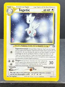 Togetic 16/111 GERMAN HOLO Rare Neo Genesis Set POKEMON 2001 Heavy Play HP - Image 1
