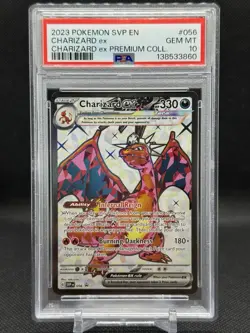 2023 POKEMON SVP EN-SV BLACK STAR PROMO #056 CHARIZARD EX PSA 10 - Image 1