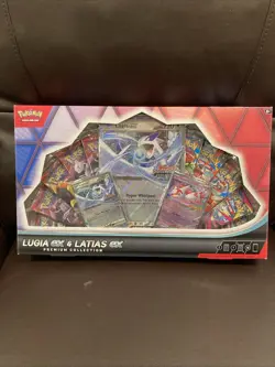 Pokemon TCG: Lugia ex & Latias ex Sealed Premium Collection In Hand - Image 1