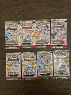 Pokemon Prismatic Evolutions Booster Packs -Factory Sealed - 8 Count Lot - Image 1