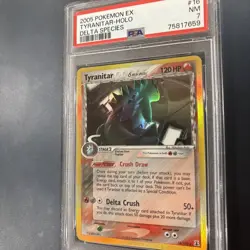 2005 Pokemon EX Delta Species Tyranitar Holo #16 PSA 7 NM - Rare - Image 4