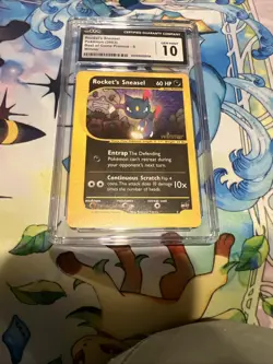 Pokemon Rocket’s Sneasel #5 Best of Game Winner Promo CGC 10 Gem Mint - Image 4