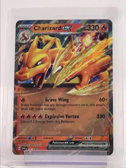 CHARIZARD EX 2024 POKEMON SCARLET & VIOLET PROMO #161 Q4094 - Image 1