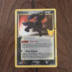 Umbreon Gold Star 17/17 Pokemon TCG Celebrations Classic Collection - Image 1