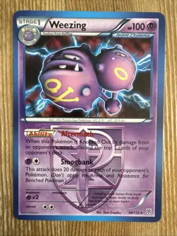 Pokemon TCG Weezing 58/135 Rare BW Plasma Storm Non Holo NM - Image 1