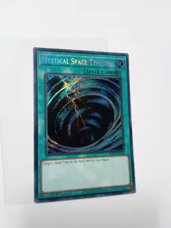 Yu-Gi-Oh! Mystical Space Typhoon RA02-EN048 Secret Rare Holo 1st Edition TCG - Image 1