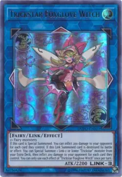 Trickstar Foxglove Witch - DUPO-EN021 - Ultra Rare - Unlimited Edition - Damaged - Image 1