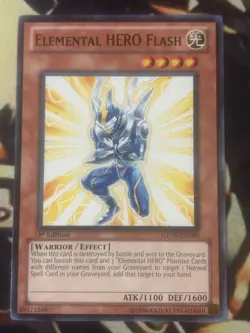 Yugioh: Elemental Hero Flash - GENF-EN090 - Common - 1st Edition - NM - Image 1