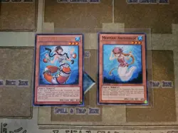 YUGIOH MERMAIL ABYSSGUNDE RARE + MERMAIL ABYSSHILDE ABYR COMMON 1ST ED NM - Image 1
