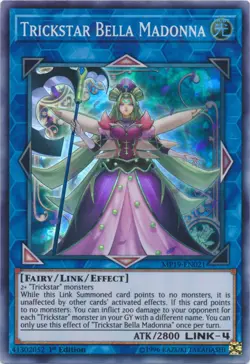Yugioh! MP Trickstar Bella Madonna - MP19-EN021 - Super Rare - 1st Edition Moder - Image 1
