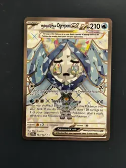 Pokemon Wellspring Mask Ogerpon ex 194/167 Sv06: Twilight Masquerade Holo - Image 1