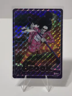 One Piece Holographic Trading Sticker Brook Zou - Image 1