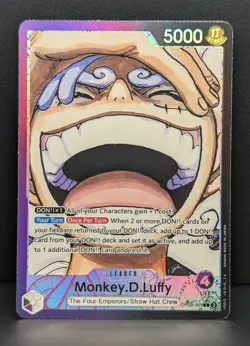 Monkey D. Luffy OP09-061 Alt Art Leader One Piece NM Emperor's In The New World - Image 1