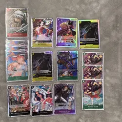 2026 One Piece English OP 14 - 93 Card Lot - Don!! SR Holo R Leaders - Image 5
