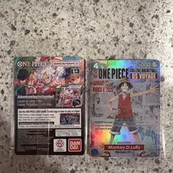 🔥🏀IN HAND MINT CONDITION UNOPENED One Piece College Basketball US VOYAGE card - Image 2