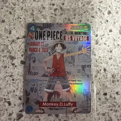 🔥🏀IN HAND MINT CONDITION UNOPENED One Piece College Basketball US VOYAGE card - Image 3