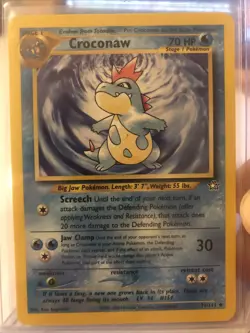 Pokemon TCG Croconaw Neo Genesis 31 Regular Unlimited Uncommon Near Mint - Image 1