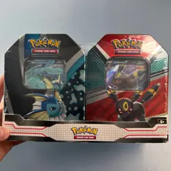 Pokemon TCG V Heroes Bundle Tins: 2-Pack of Vaporeon & Umbreon (SEALED)! #2.91 - Image 1